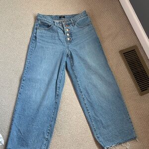 Express Women's Flare Blue Jeans